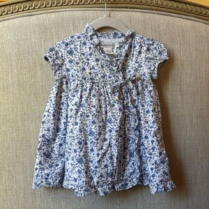 Ralph Lauren blue and white baby dress w/ boomers size 9m